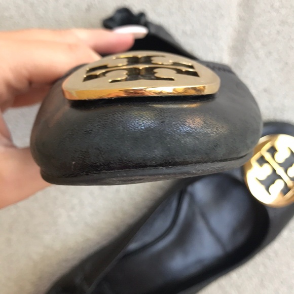 Tory Burch Black Flats - Picture 3 of 4